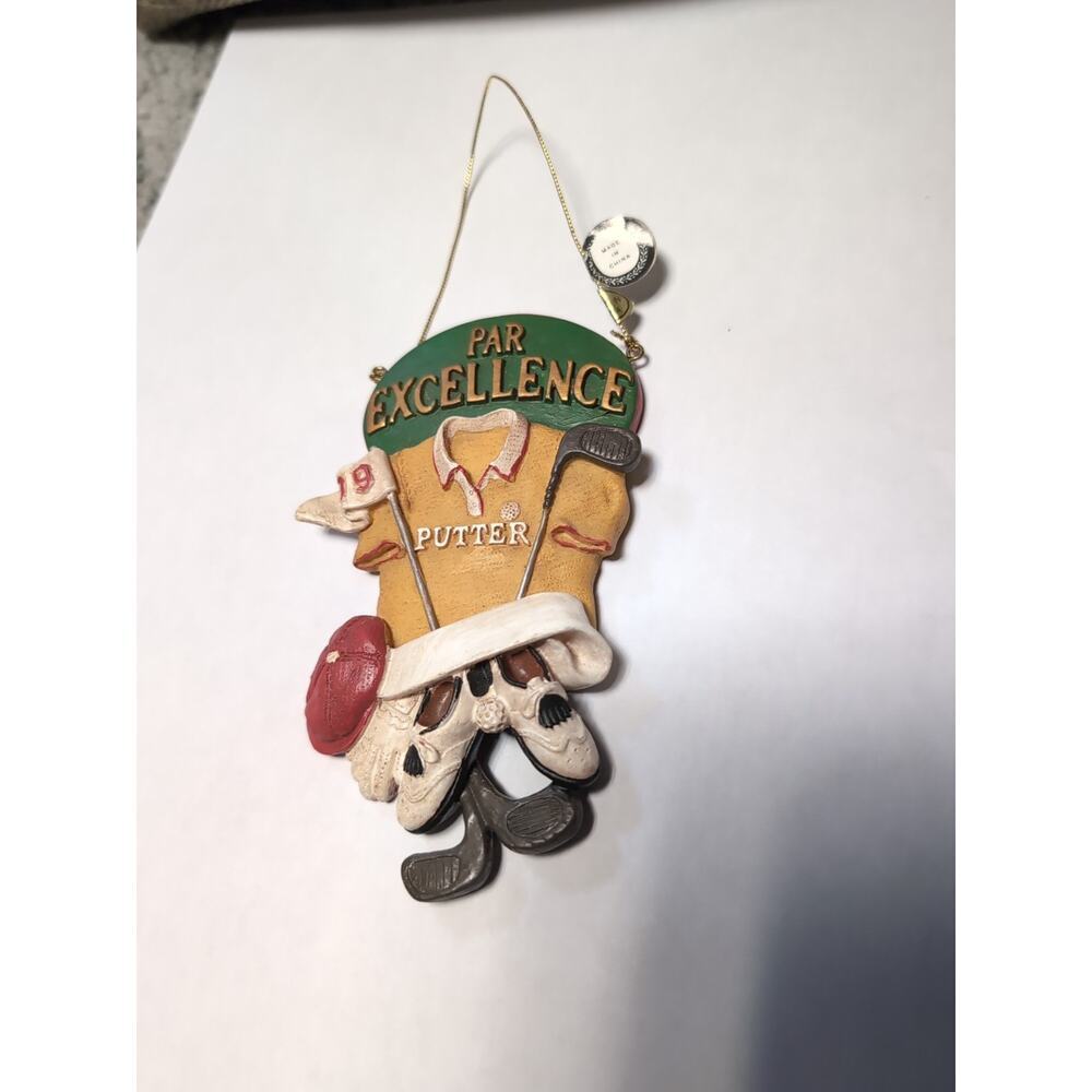 Kurt Adler Par Excellence Putter Golf Bag Ornament 5"